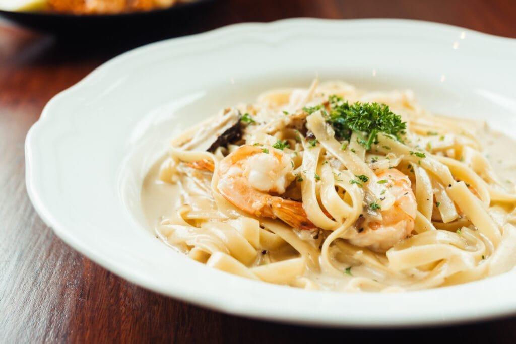 Creamy Tuscan Garlic Shrimp Pasta