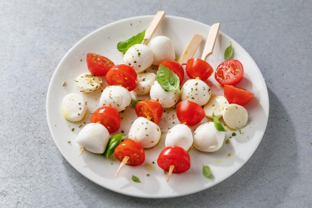 Mini Caprese Salad Skewers